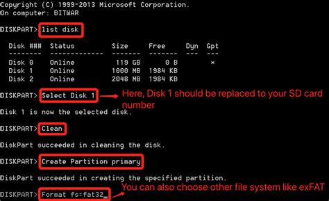 How to format and check the health of an SD card in .
